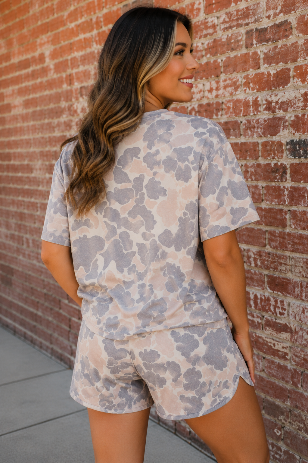 Camo Girl Shorts Set