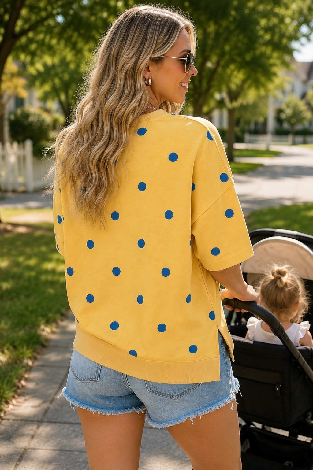 Sunshine & Dots Oversized Tee