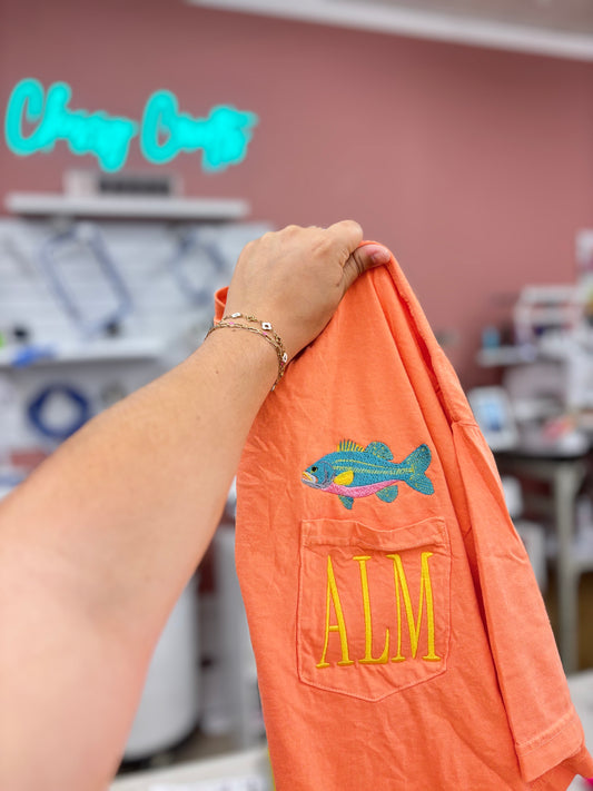 Bass - CC Pocket Tee with Monogram