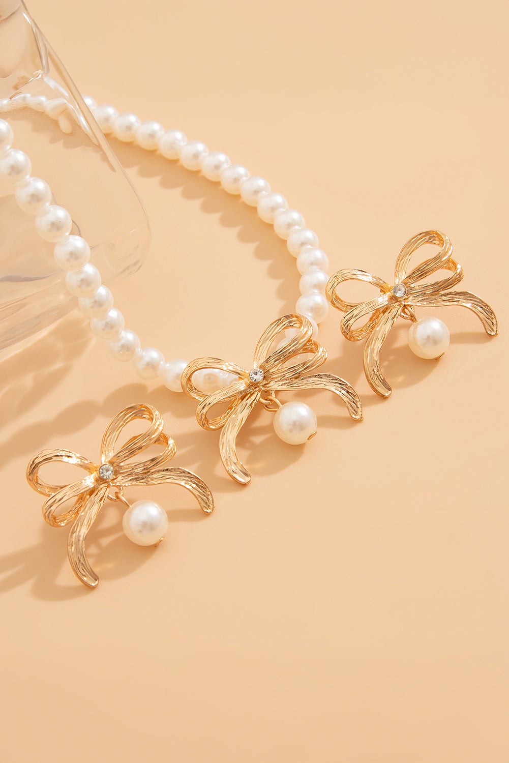 Golden Hour Charm Chain Necklace and Earrings