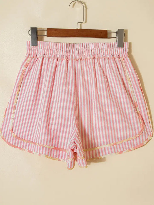 Blush Bloom Ribbon Tie Shorts
