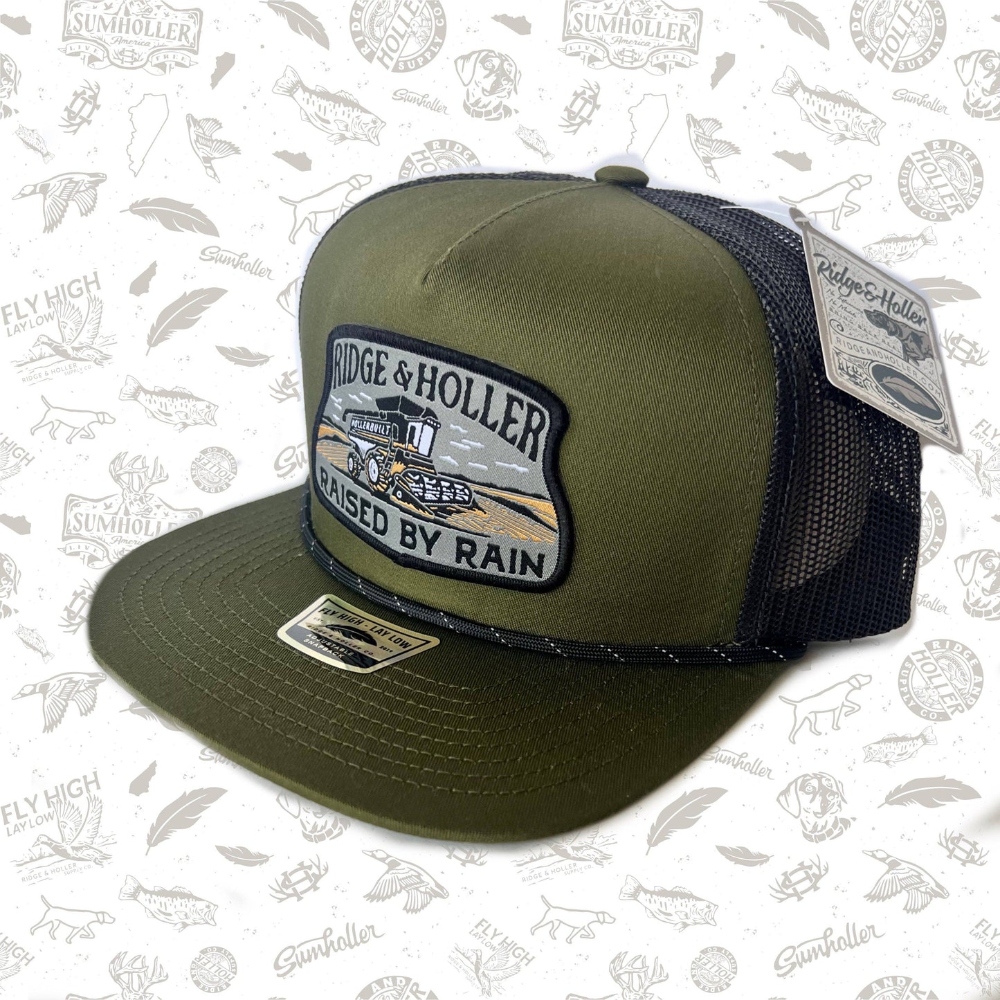 Raised by Rain Olive Hat