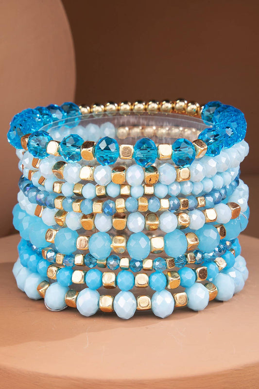 Colorful Stackable Beaded Stretch Bracelet