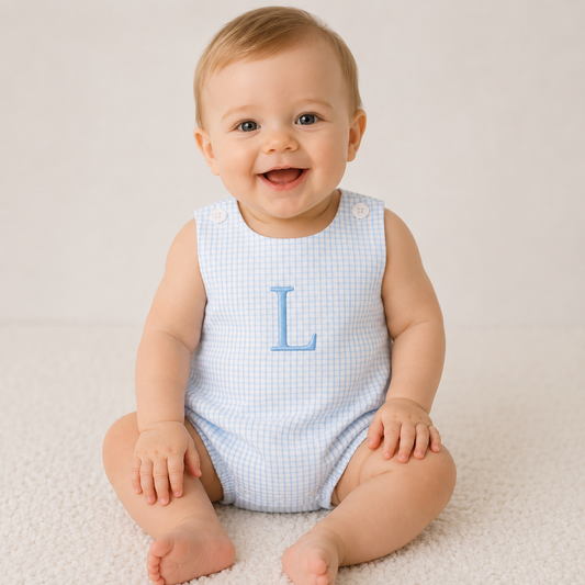 Gingham  Bubble Romper | Personalized Baby Bubble