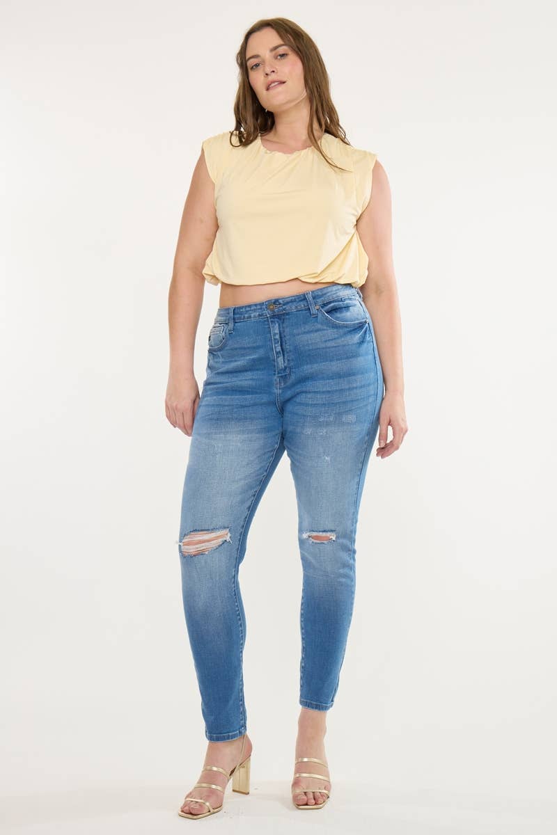 Plus High Rise Super Skinny Jeans