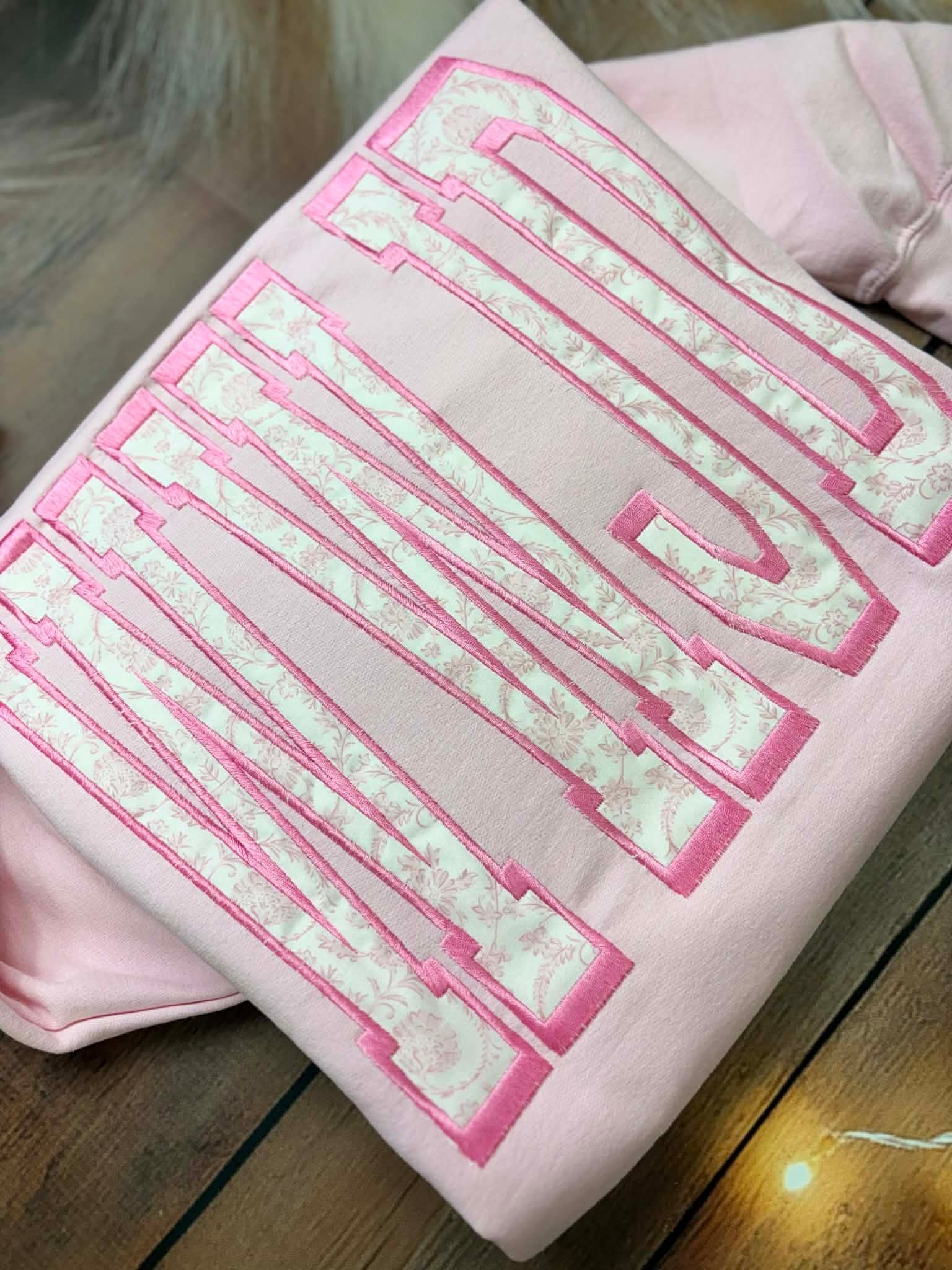Huge WWJD Fabric Applique Embroidery
