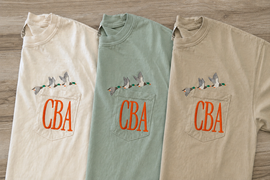 Mallards - CC Pocket Tee with Monogram