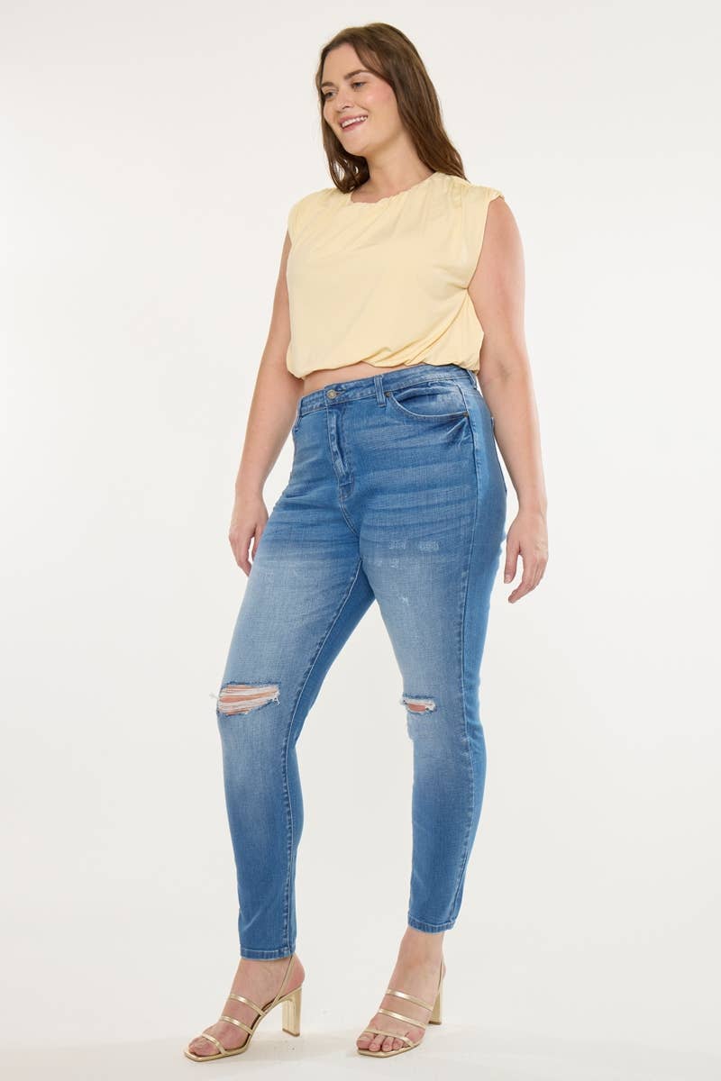 Plus High Rise Super Skinny Jeans