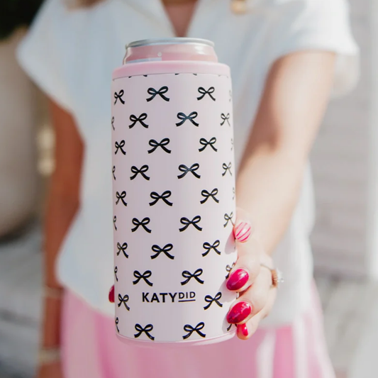 Coquette Bows Tall Can Cooler