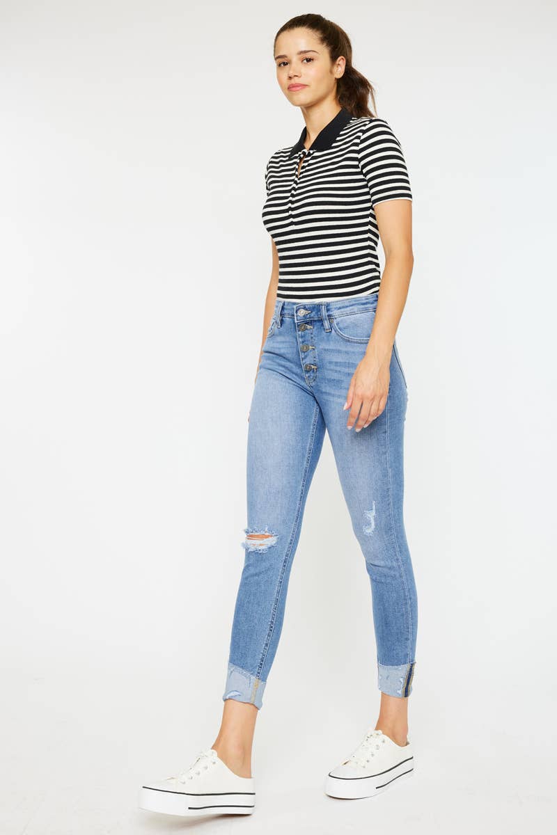 KANCAN HIGH RISE ANKLE SKINNY JEANS