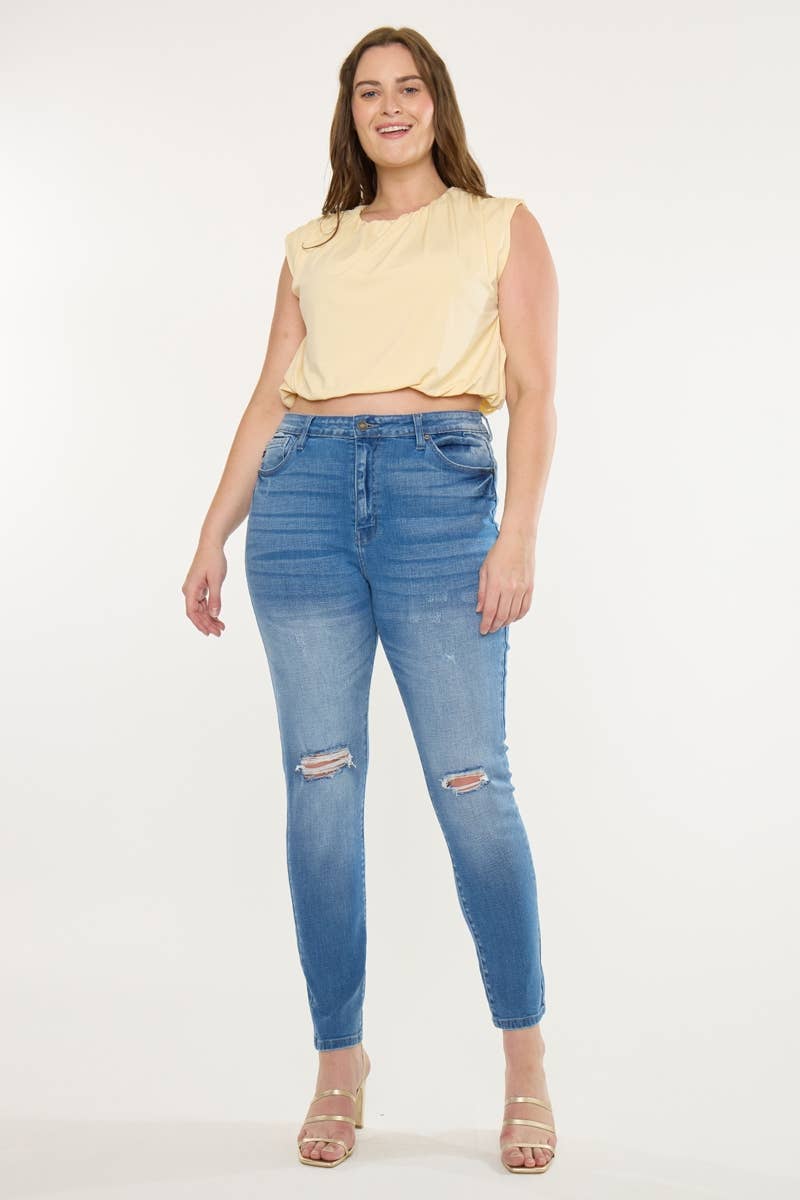 Plus High Rise Super Skinny Jeans