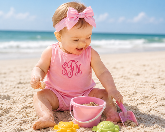 Sweet & Simple Solid Bubble Romper