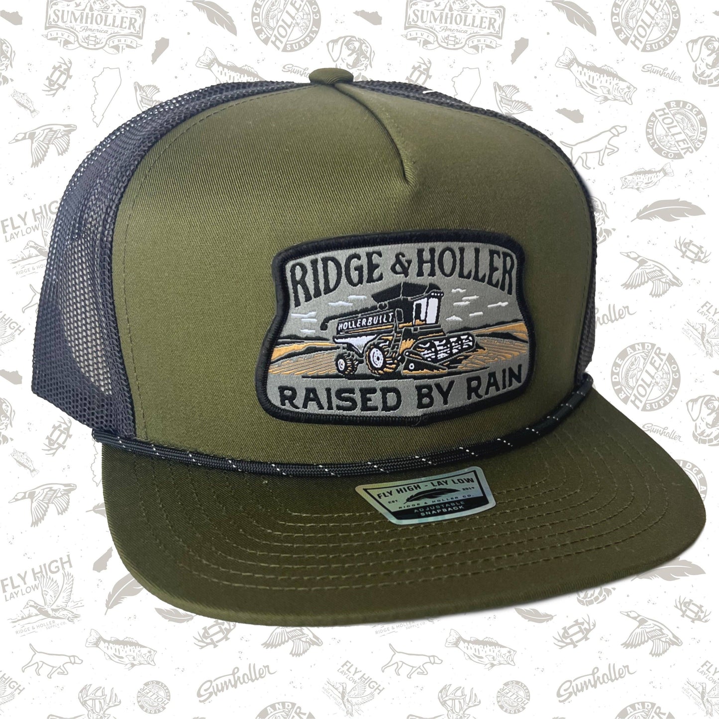 Raised by Rain Olive Hat