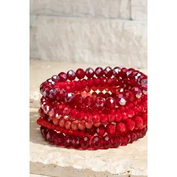 Colorful Stackable Beaded Stretch Bracelet