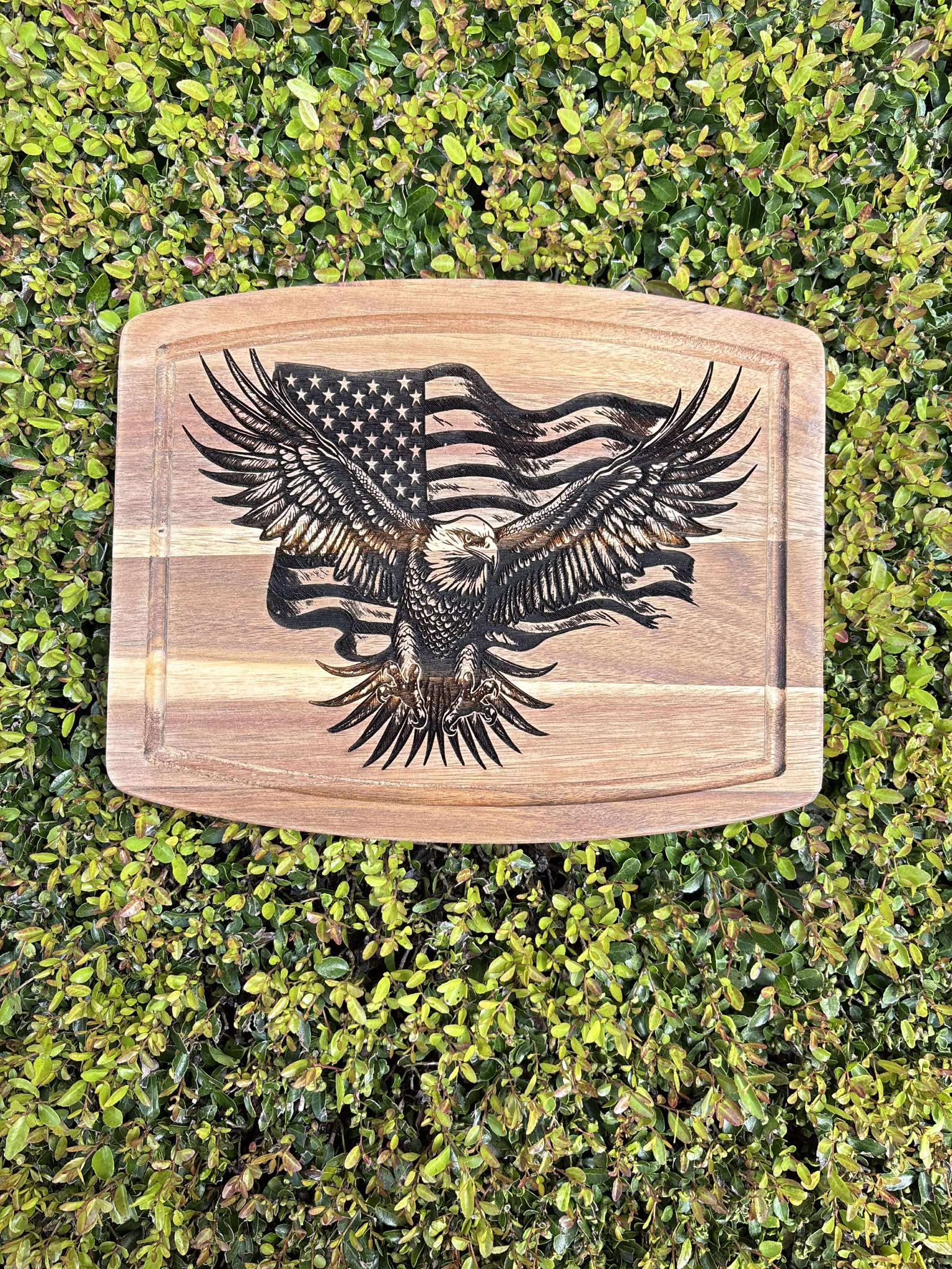 Engraved Eagle & Flag Board