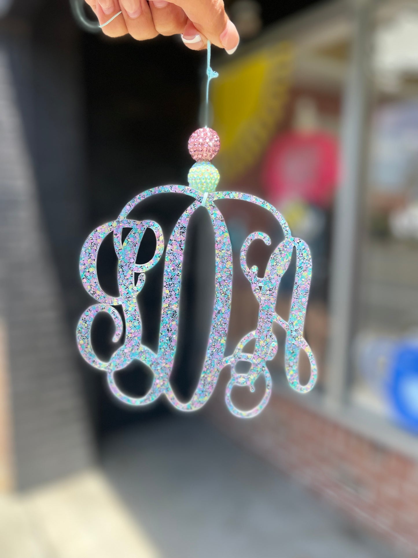 Car Charms Acrylic Monograms