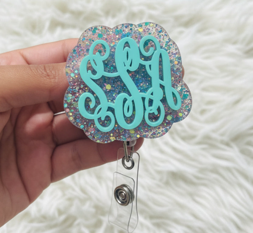 Acrylic Monograms ID Badge