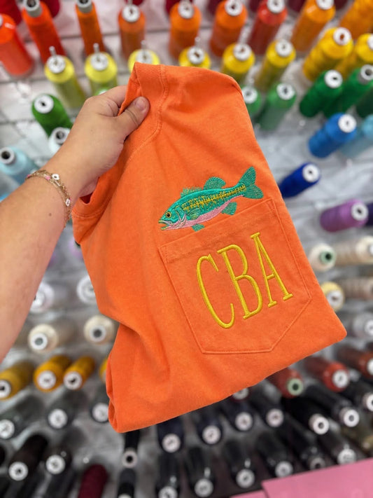 Bass - CC Pocket Tee with Monogram