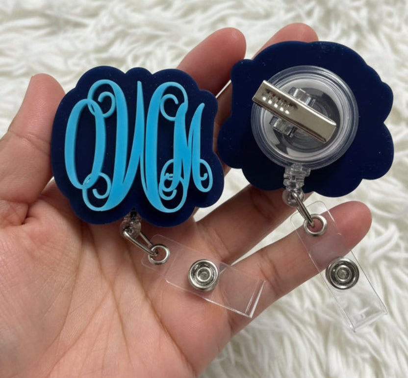 Acrylic Monograms ID Badge