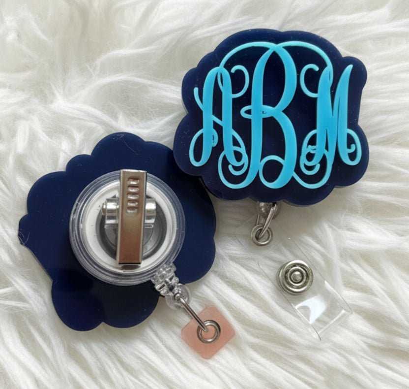Acrylic Monograms ID Badge