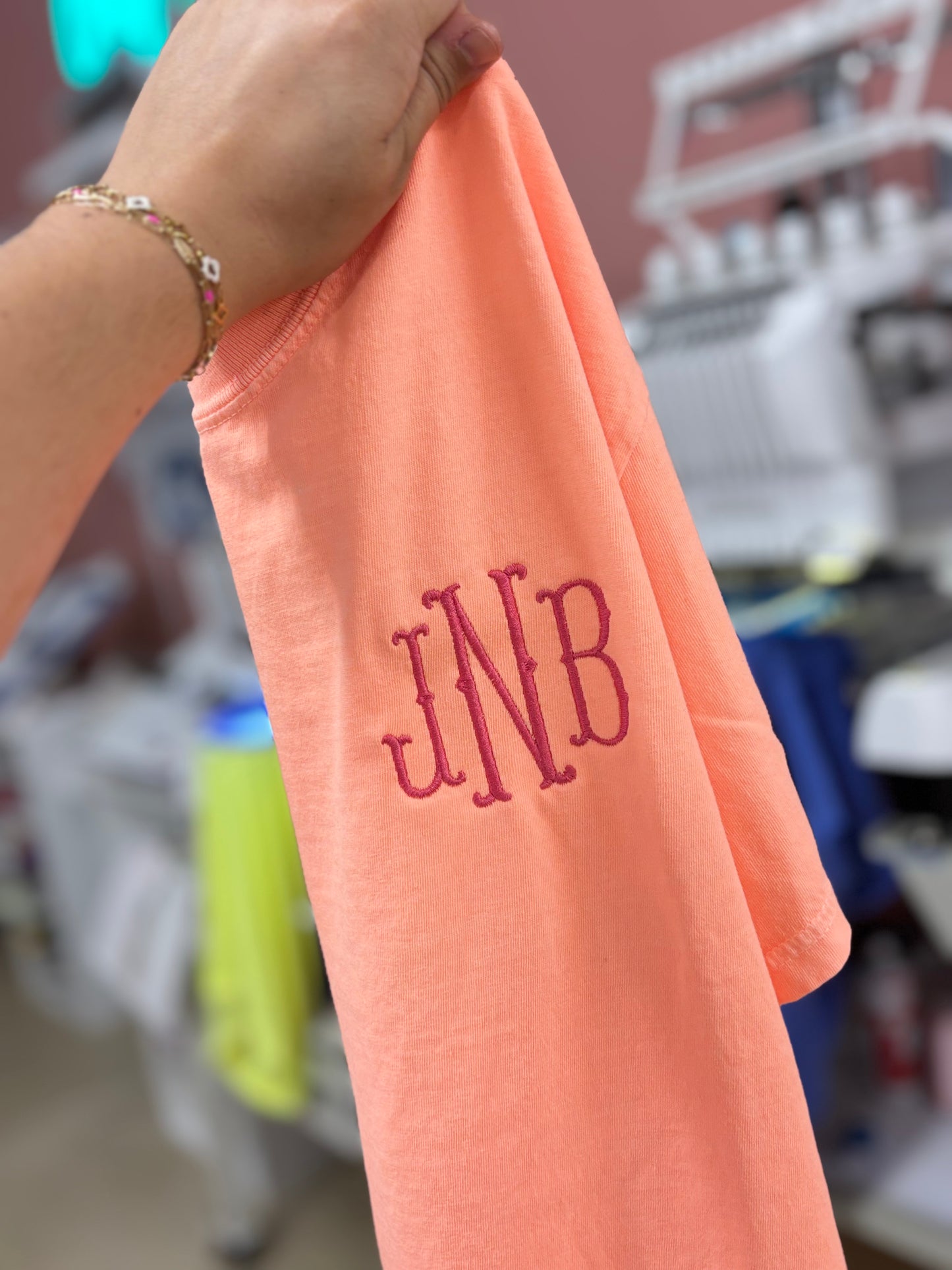 Custom  Comfort Colors Embroidered Tee ✨