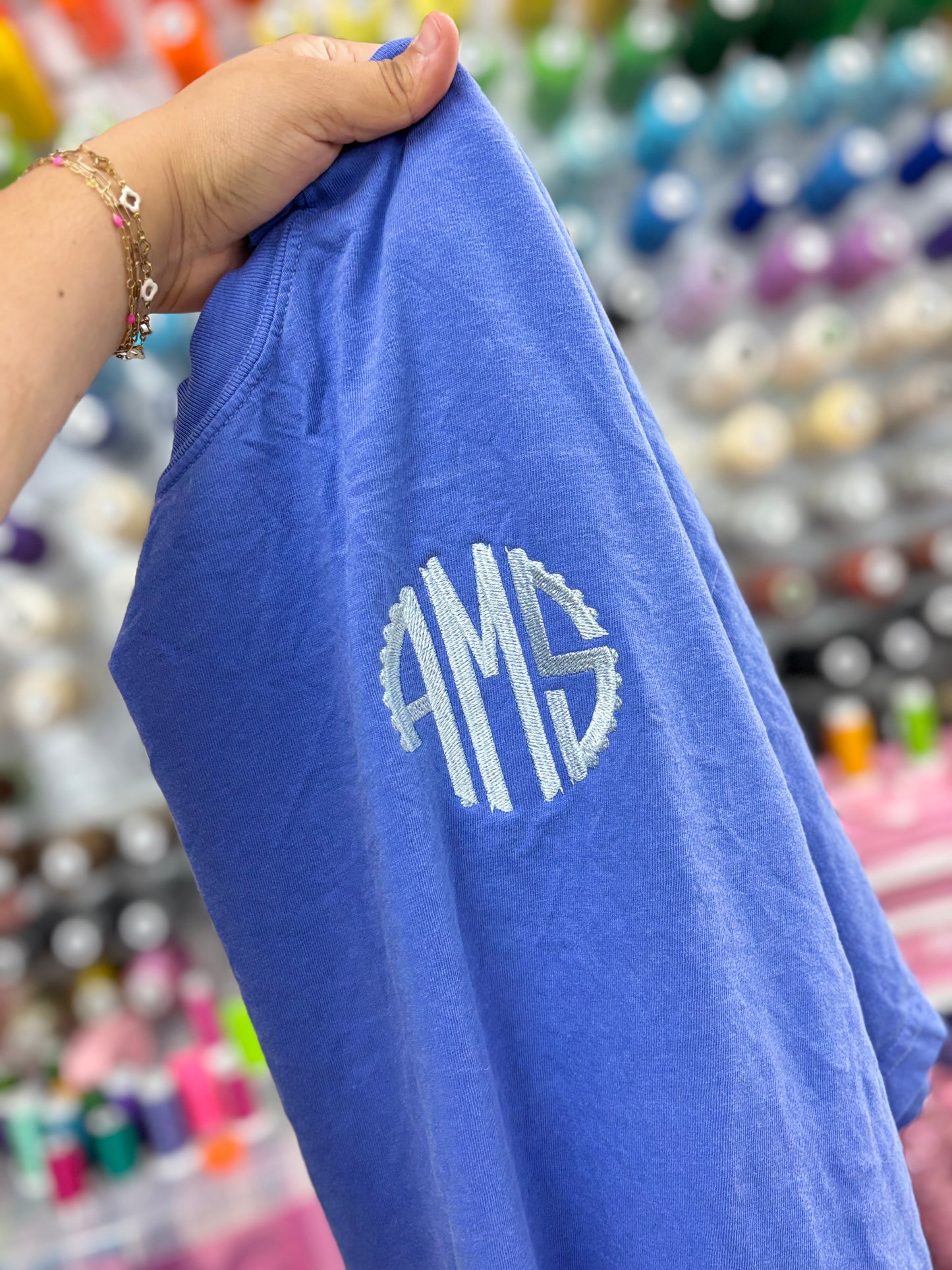 Custom  Comfort Colors Embroidered Tee ✨