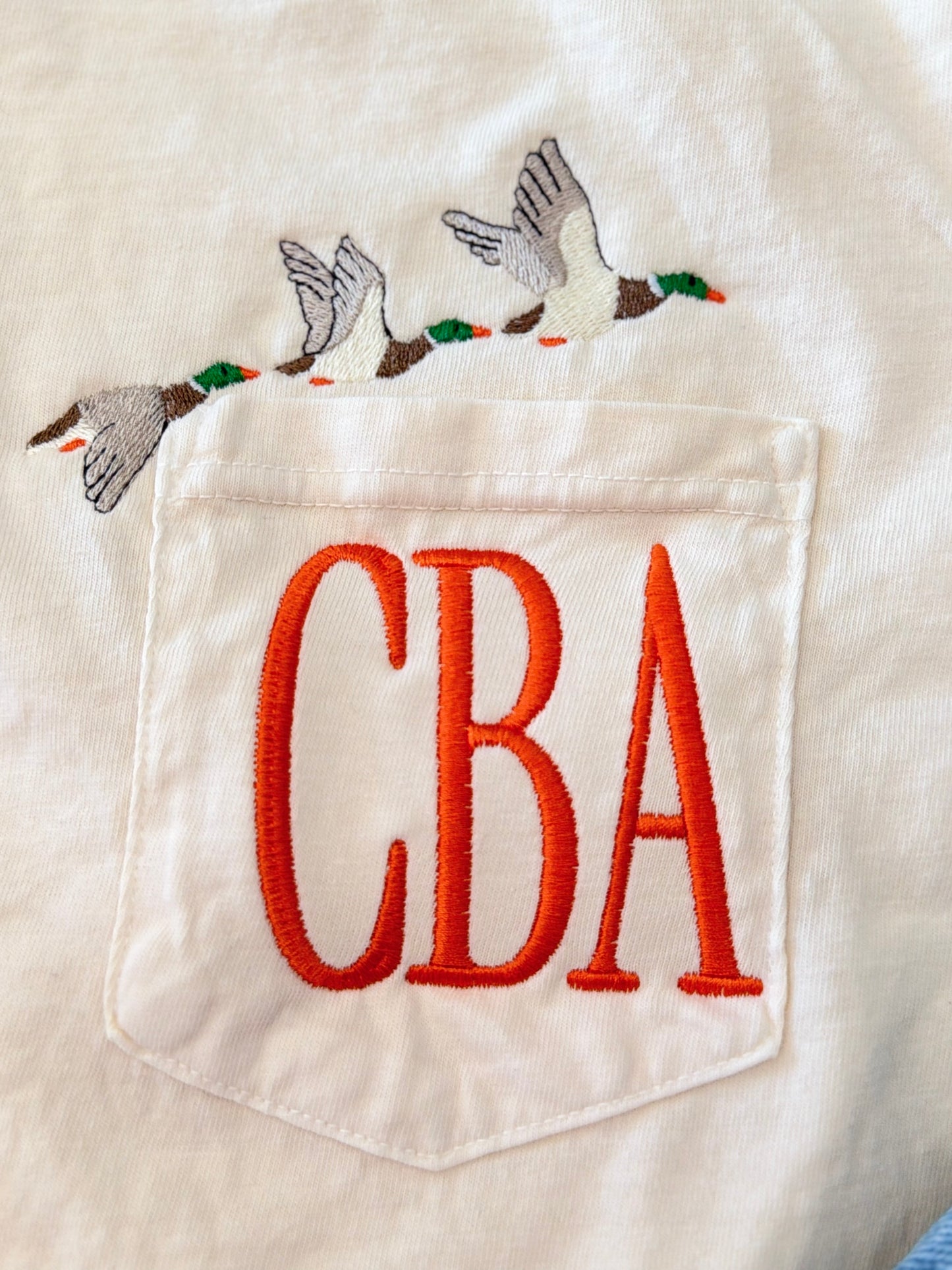 Mallards - CC Pocket Tee with Monogram