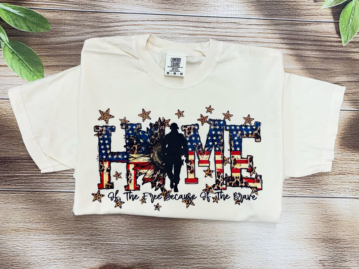 Home Of The Free Sunflower Tee