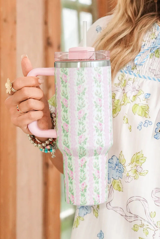 Pink Petals Tumbler | 40oz STAINLESS STEEL