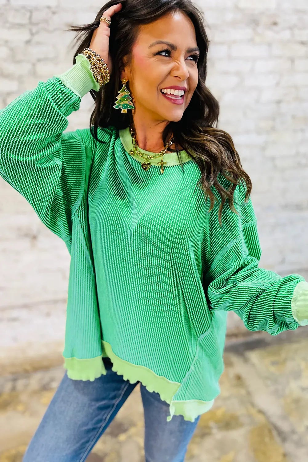 Lucky Charm Ribbed Top