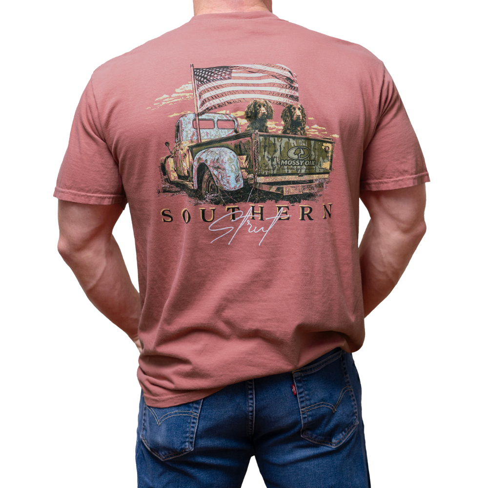 Mossy Oak Boykin Truck Nantucket Red Short-Sleeve T-Shirt: Nantucket Red