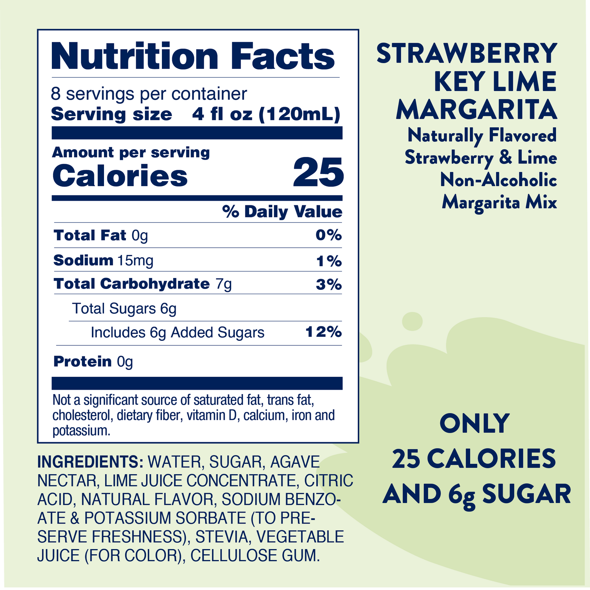 Natural Strawberry Key Lime Margarita - Mixer
