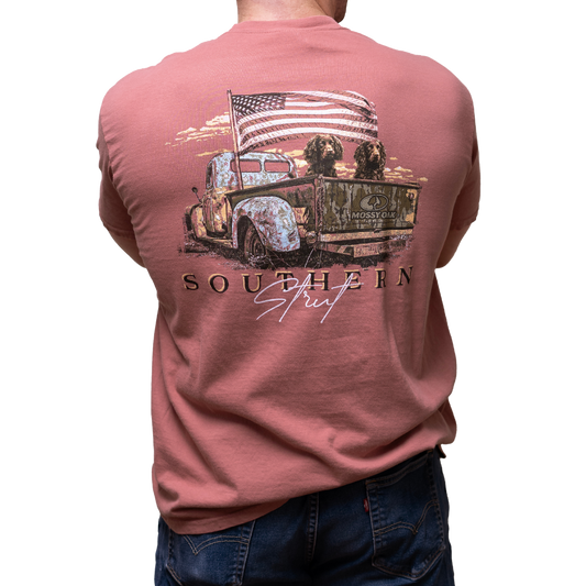 Mossy Oak Boykin Truck Nantucket Red Short-Sleeve T-Shirt: Nantucket Red