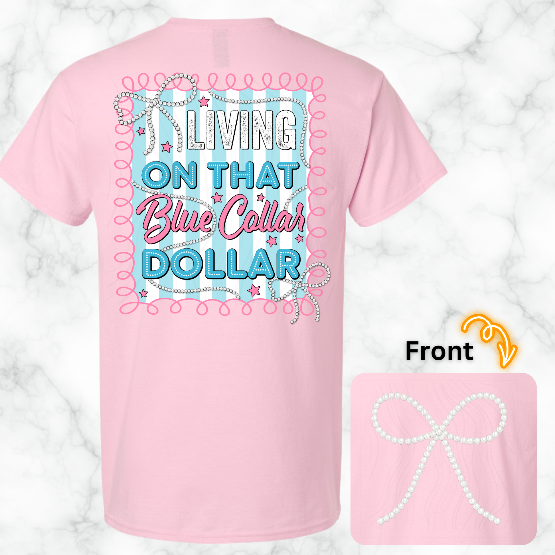 Living On That Blue Collar Dollar Tee