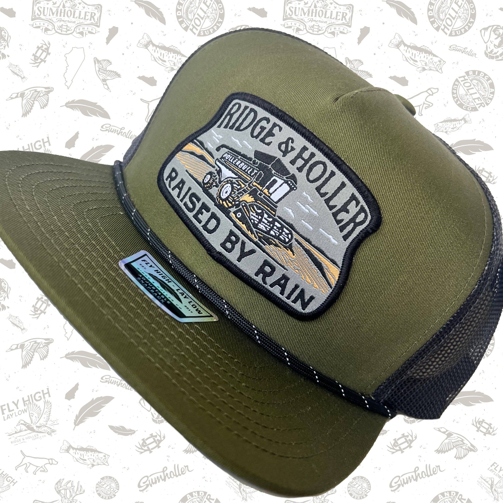 Raised by Rain Olive Hat