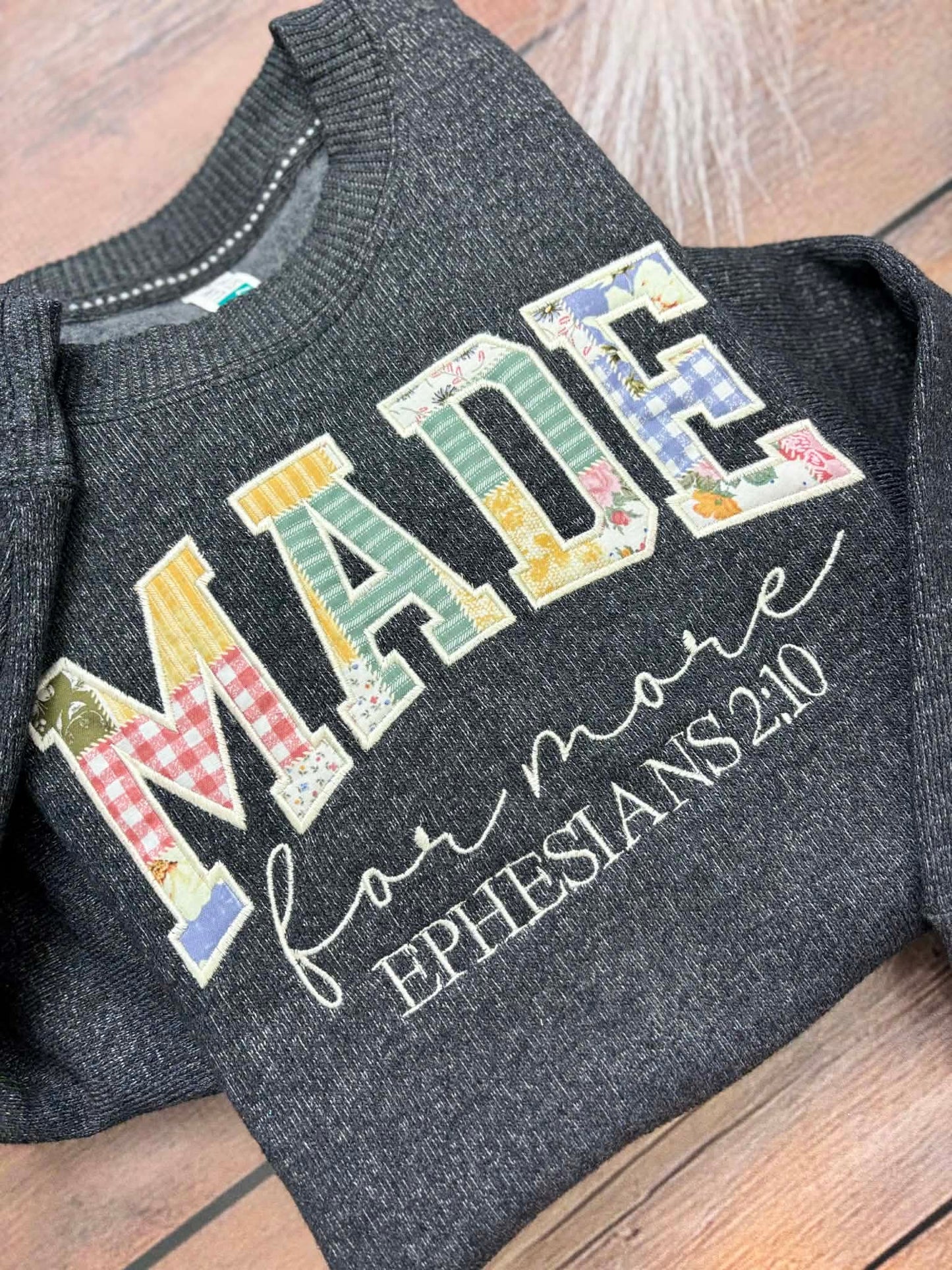 Made For More Fabric Applique Embroidery