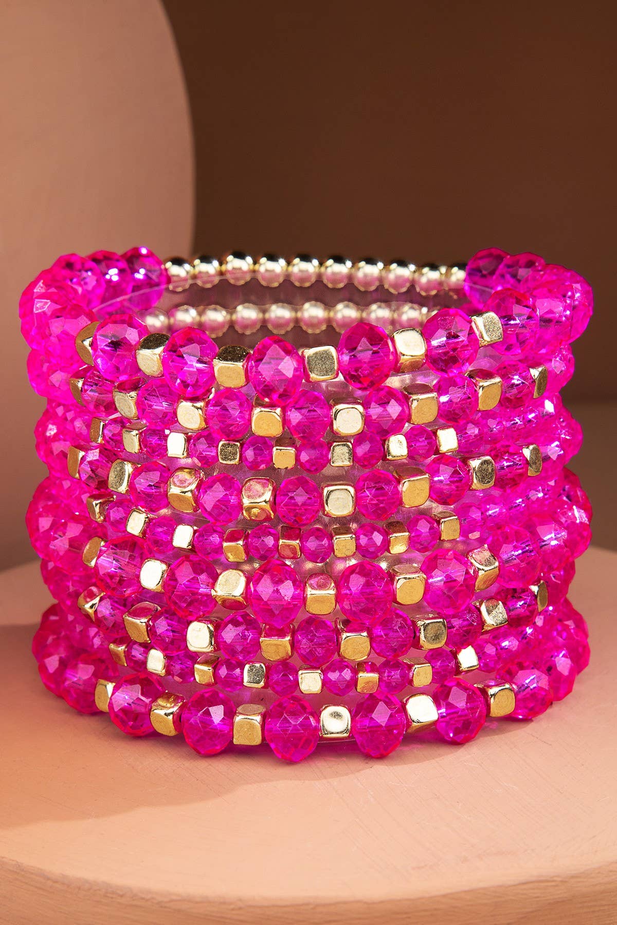 Colorful Stackable Beaded Stretch Bracelet