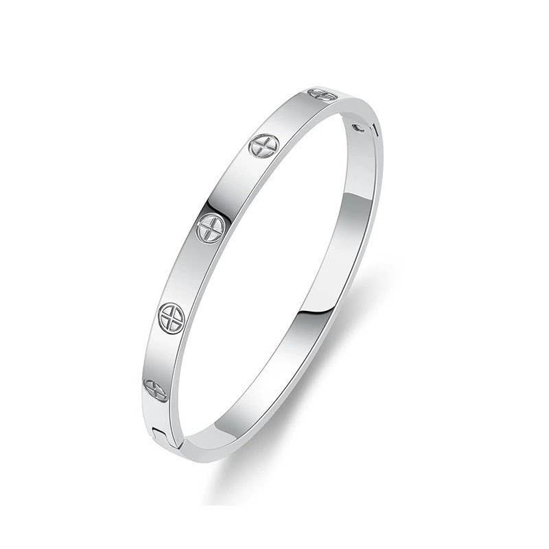 Silver Rhinestone  Bangle
