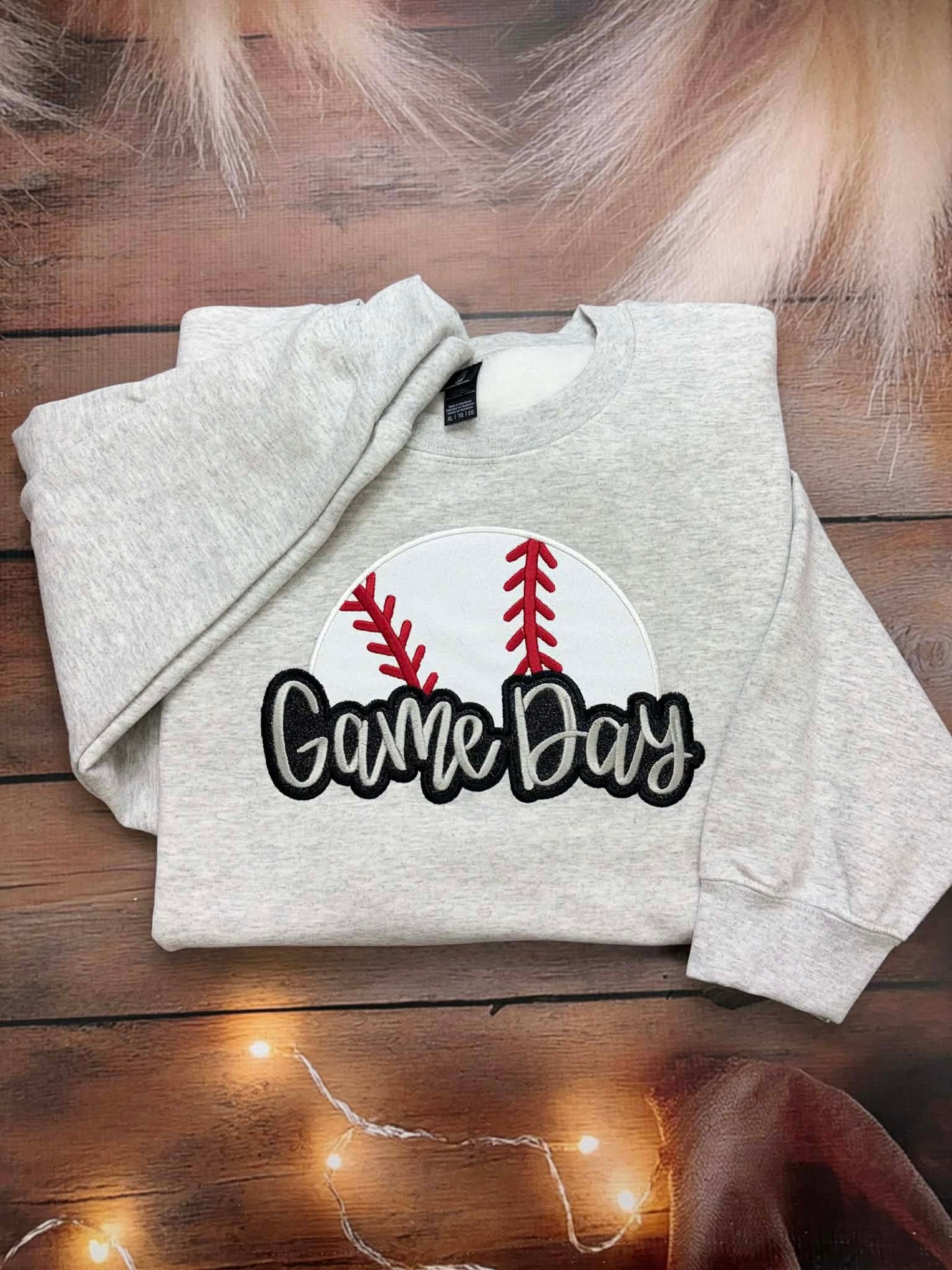 Game Day Glitter Applique Embroidery