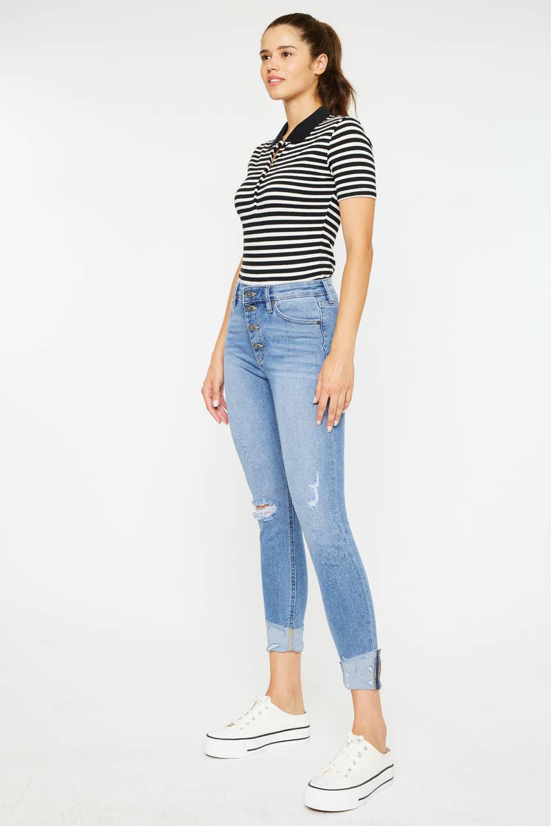 KANCAN HIGH RISE ANKLE SKINNY JEANS