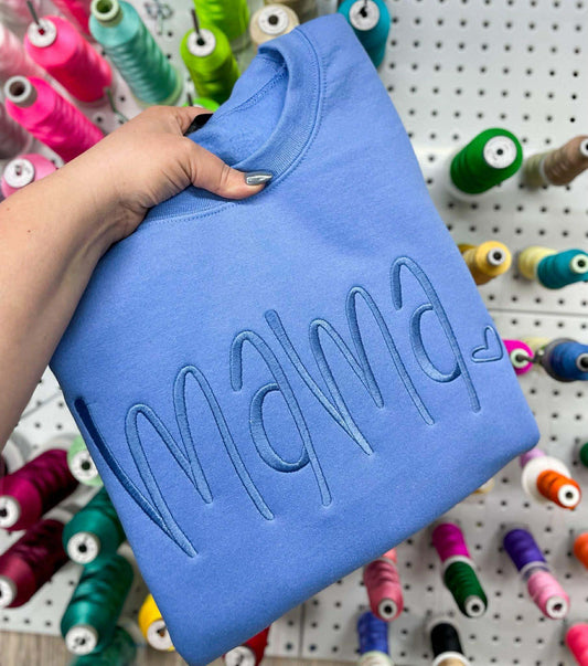 Tone on Tone Mama Embroidery