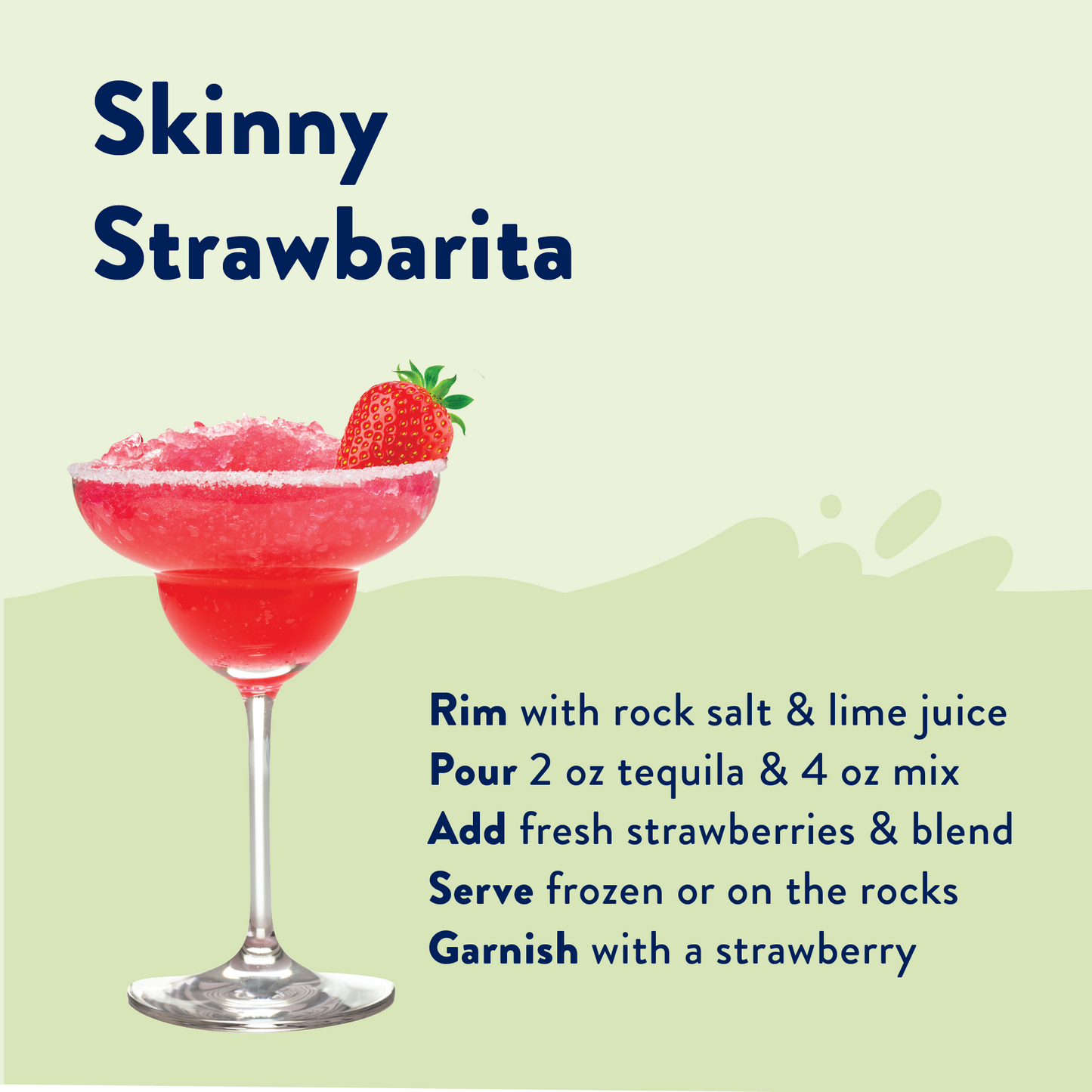 Natural Strawberry Key Lime Margarita - Mixer