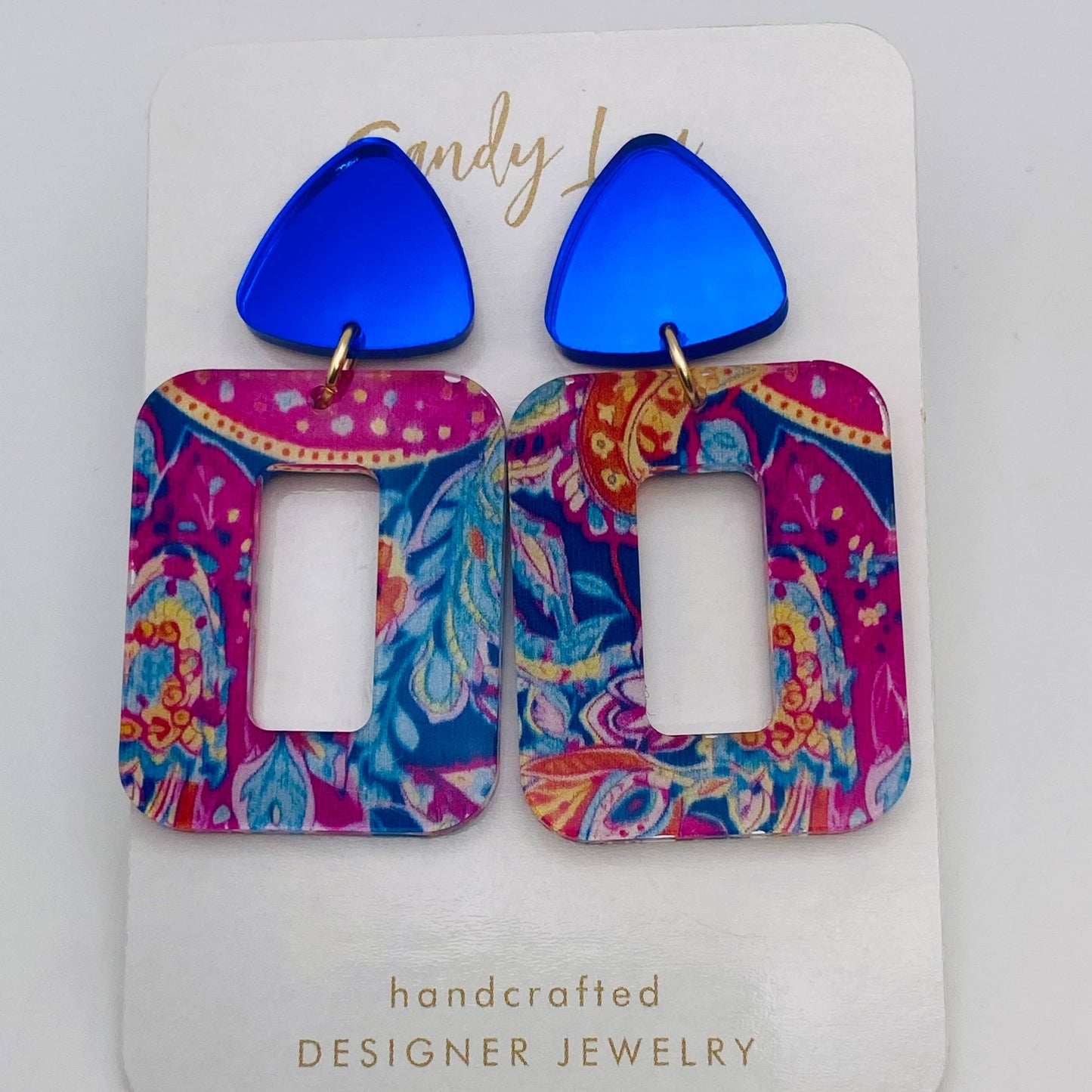 THE EVERYDAY PRICKLY PEAR ACRYLIC DANGLE EARRING