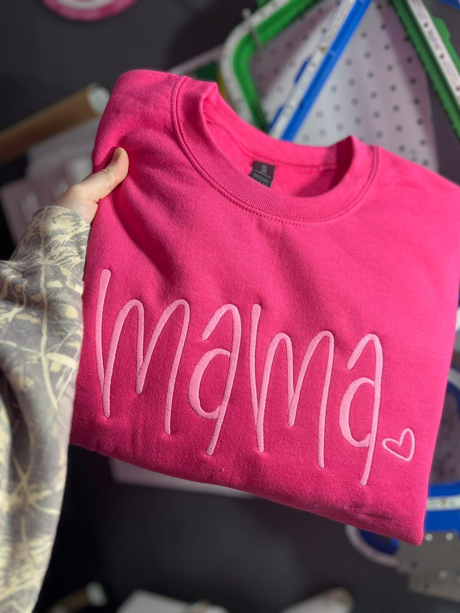 Tone on Tone Mama Embroidery