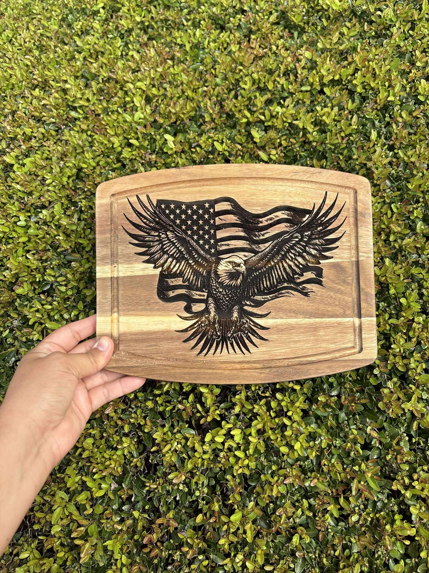 Engraved Eagle & Flag Board