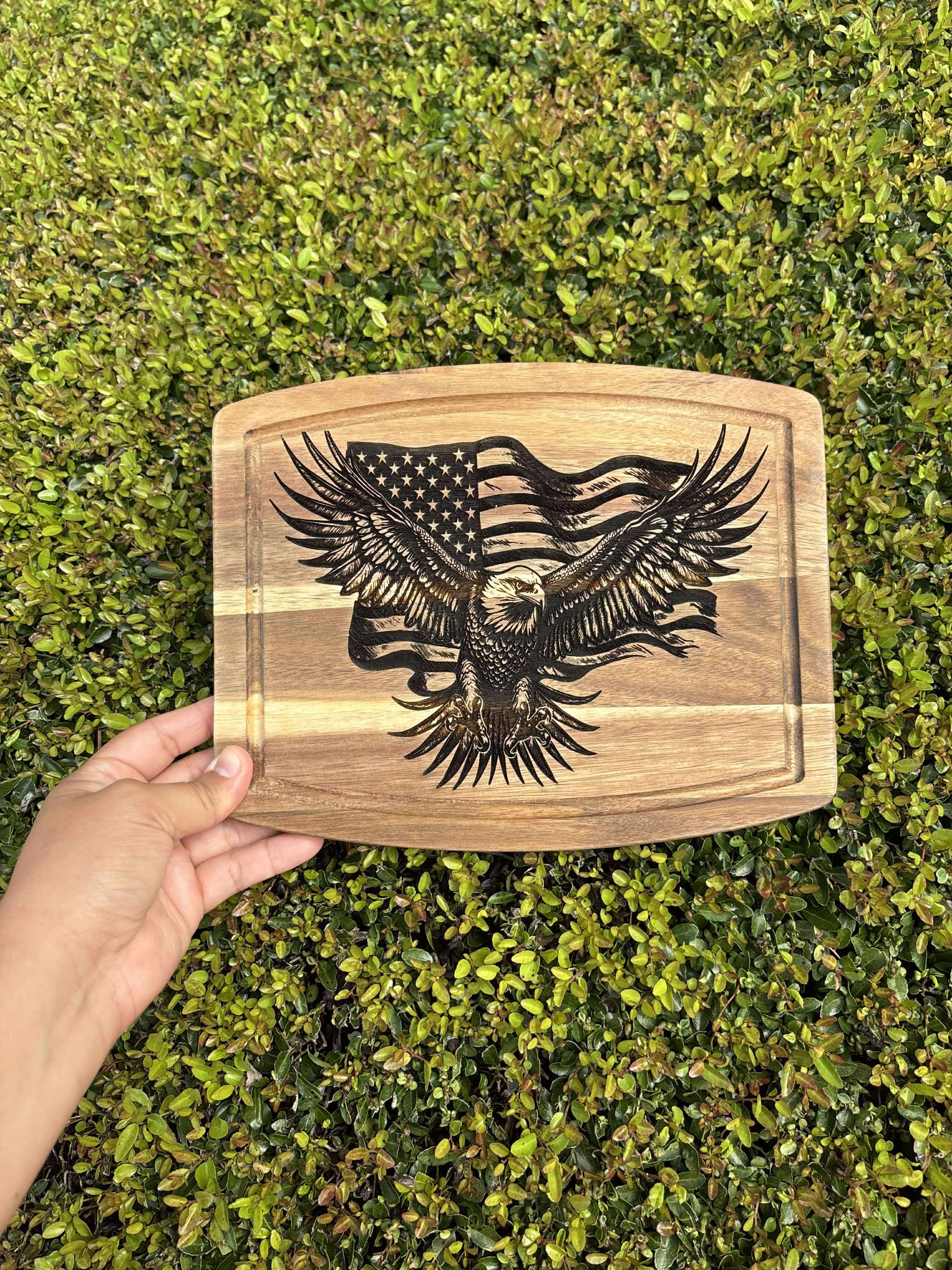 Engraved Eagle & Flag Board