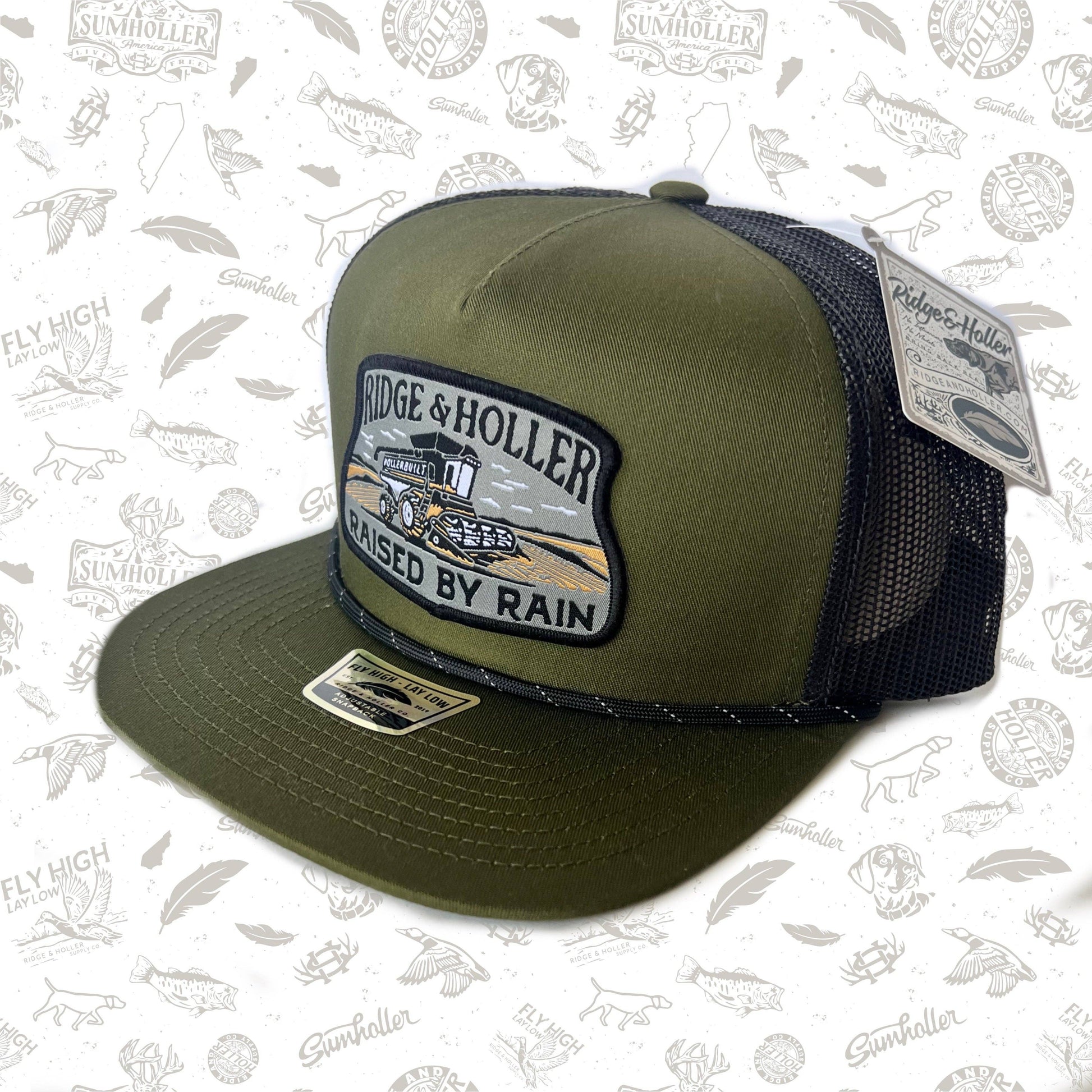 Raised by Rain Olive Hat