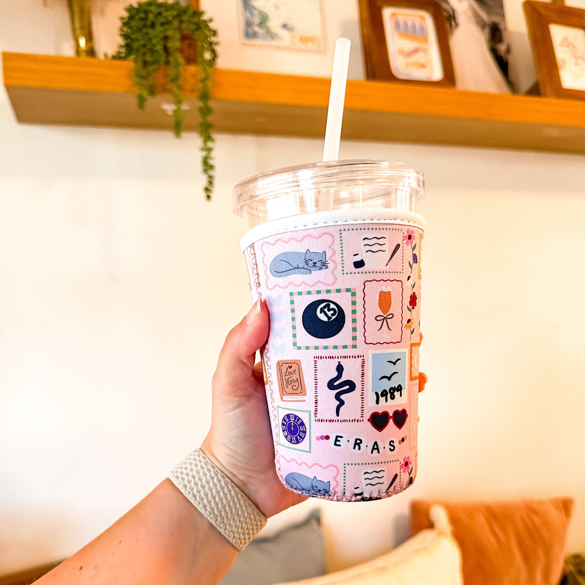 Eras Patchwork | Iced Coffee Sleeve: Medium