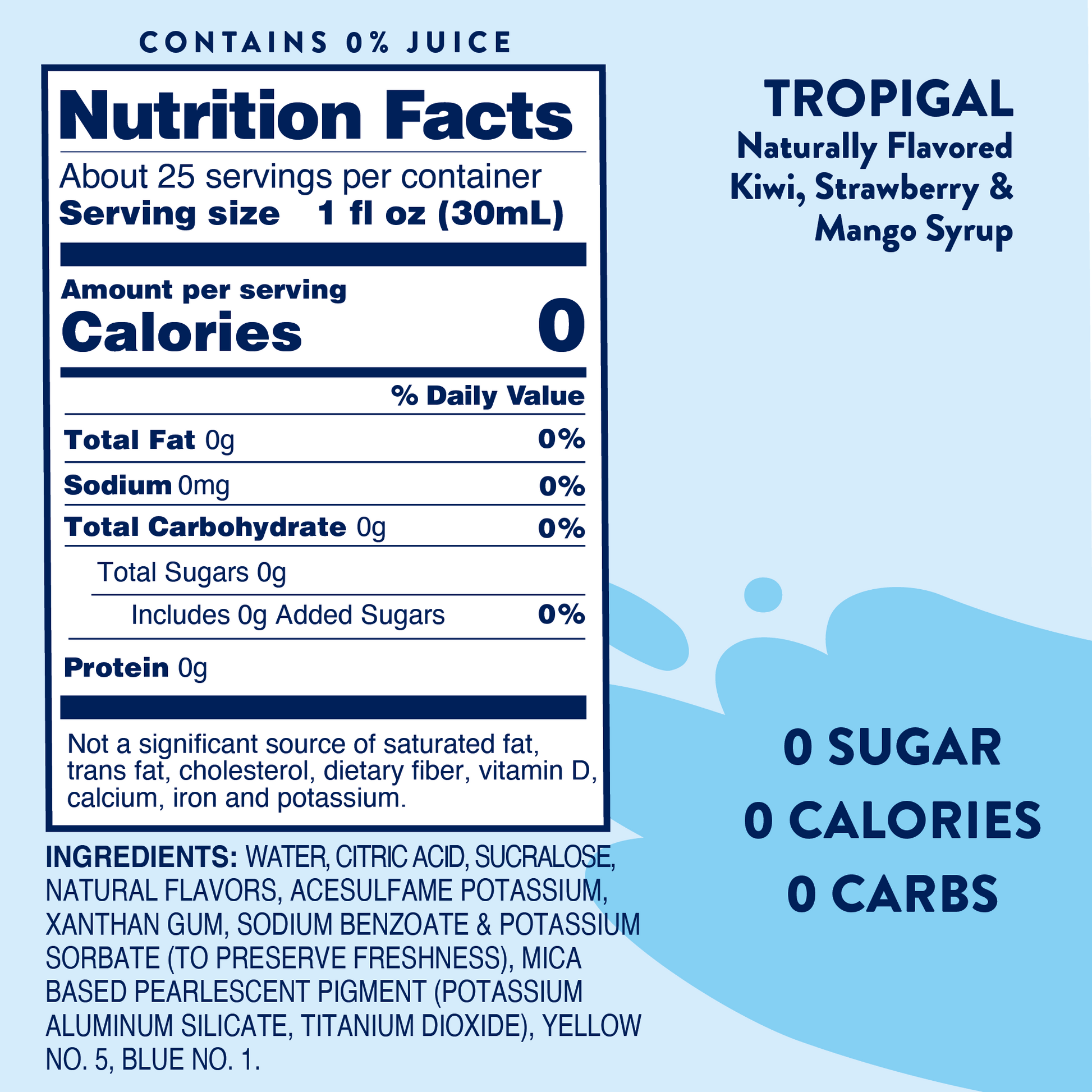 Sugar Free Tropigal Syrup