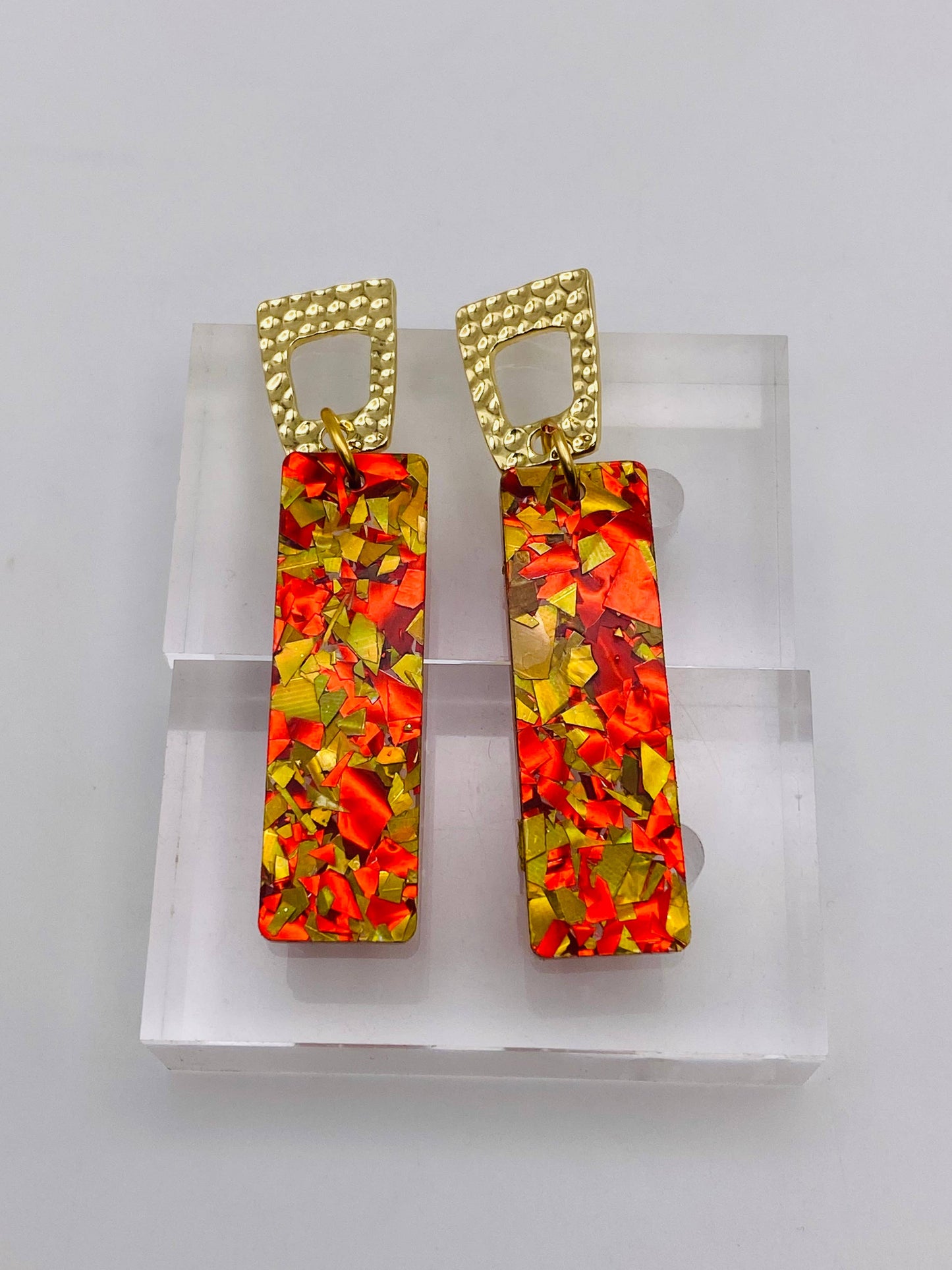 Confetti Glam Dangle Sticks Earrings